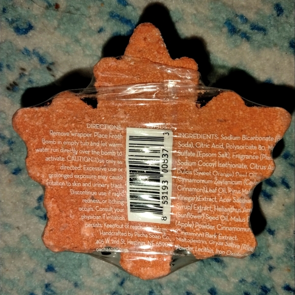 Pacha Froth Bomb NIP cinnamon apple and clove bubble bath & fizz - Picture 2 of 2